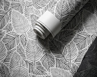 Papel pintado autoadhesivo de vinilo removible con rayas estilo boho azul y blanco.