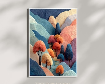 Nicolas Party Inspired Wall Art - Vintage Gallery Painting - Home Textured Art Gift - Fine Art Style Wall Print - Abstract Nature Minimalist