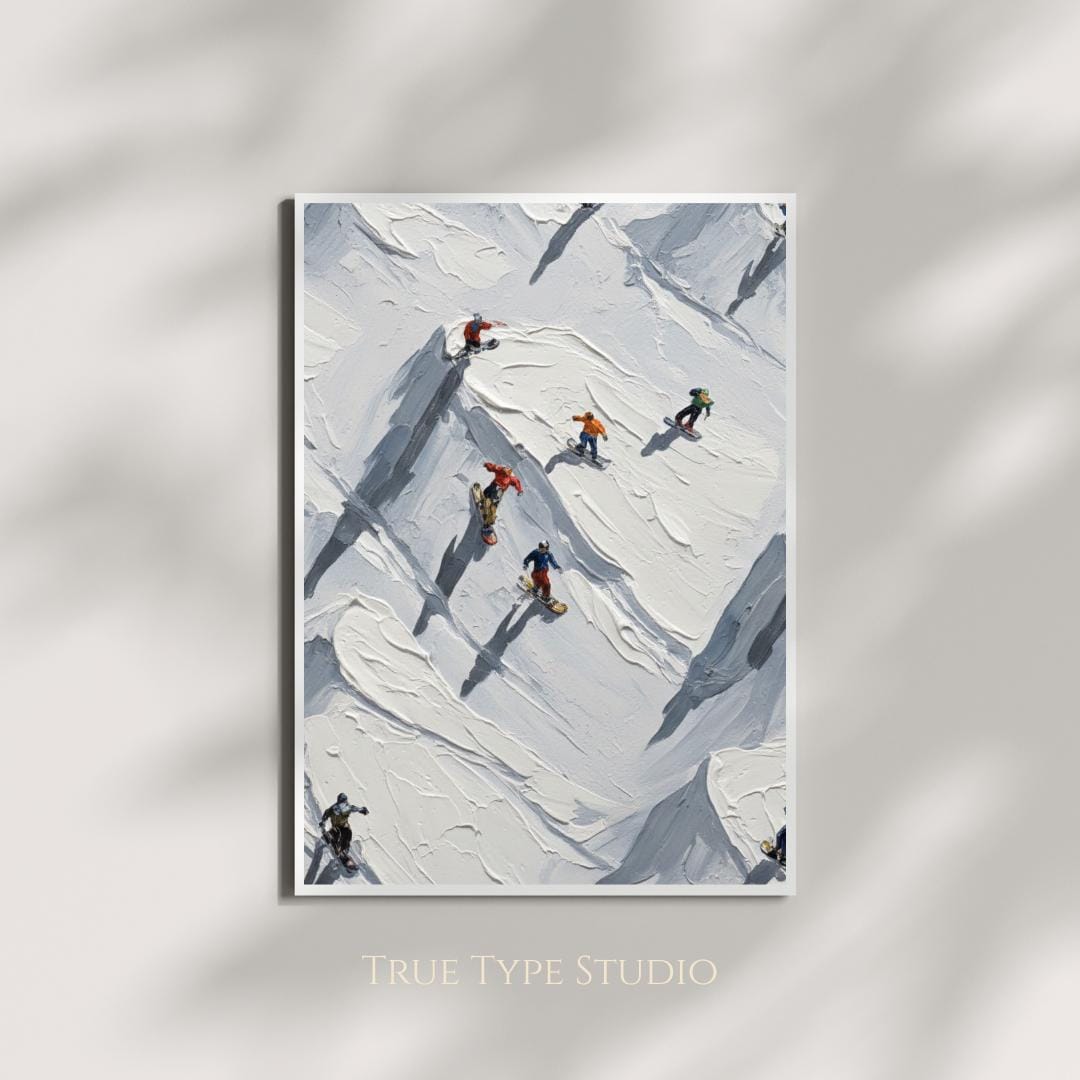 Werner bronkhorst ski painting - Etsy 日本