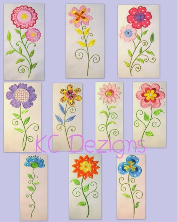Vintage Flower Full Set Machine Applique Embroidery Design