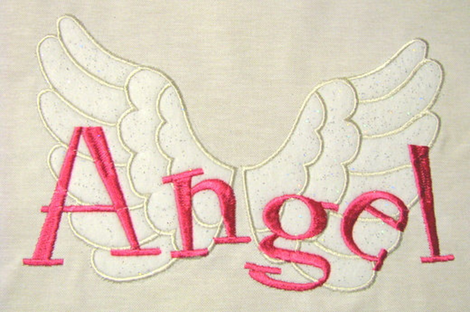 Angel With Wings Machine Applique Embroidery Design Angel Etsy