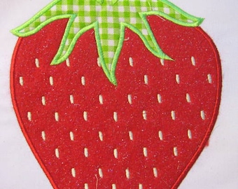 Strawberries 02 Machine Applique Embroidery Design - Strawberry Applique Design - Strawberry - Strawberry Design - Strawberry Applique