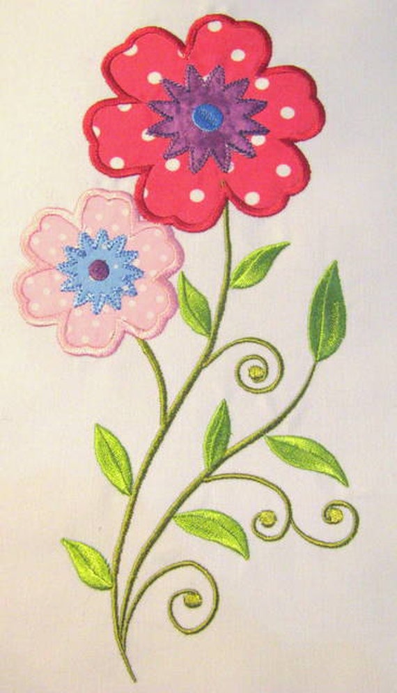 美品✨AMERI MEDI VINTAGE FLOWER EMBROIDERY Vintage Flower 02 Machine Applique Embroidery Design