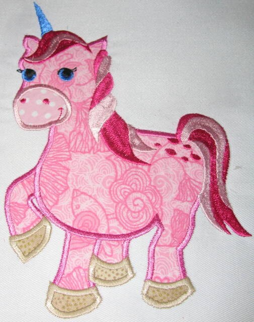 Unicorn Machine Applique Embroidery Design Unicorn Applique Etsy