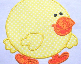 Chubby Chick Farm Friend Machine Applique Embroidery Design - Chubby Chick Applique Design, Chick Applique Design, Chick Design