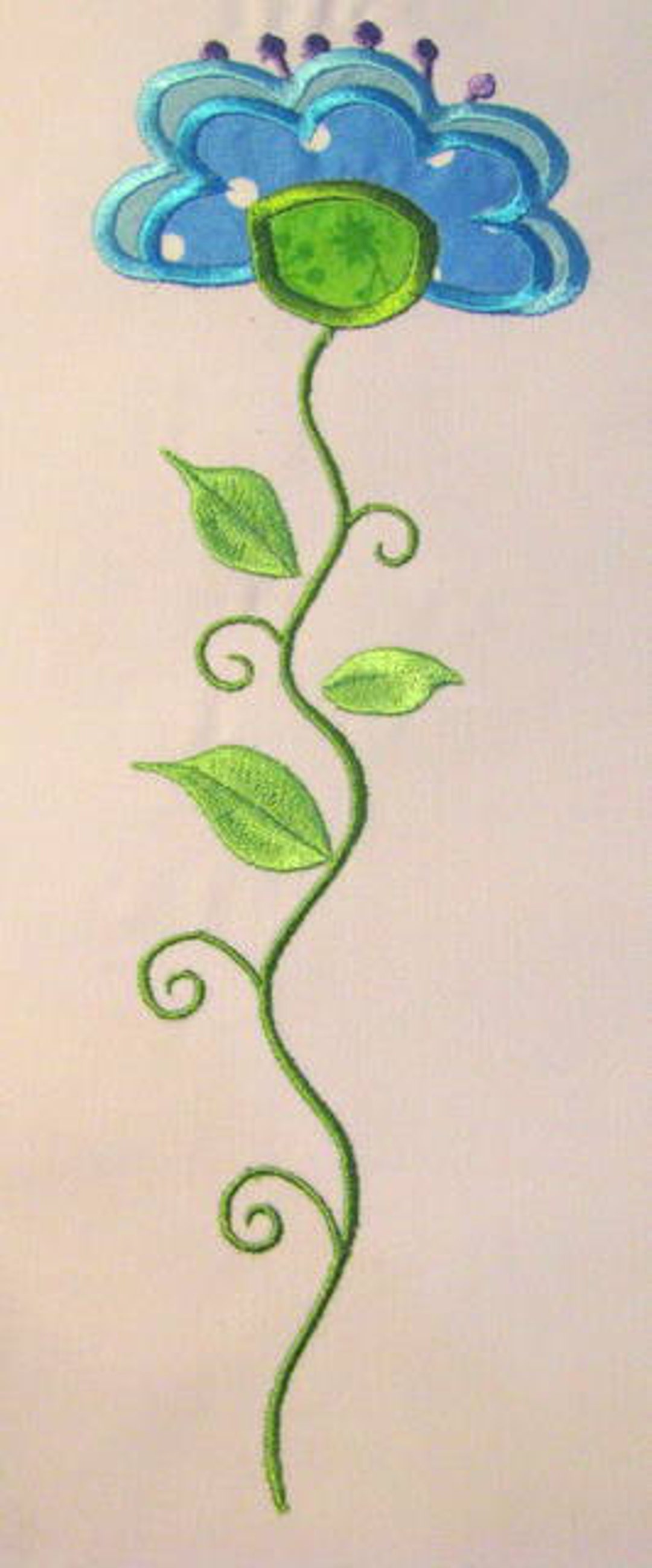 Vintage Flower 07 Machine Applique Embroidery Design Vintage Flower