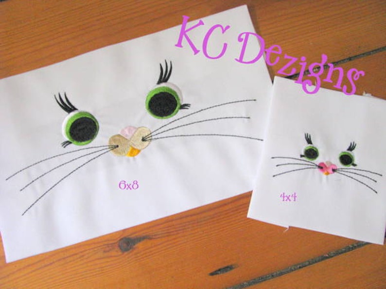 Cat Eyes and Nose Machine Embroidery Design Cat Eyes Etsy UK