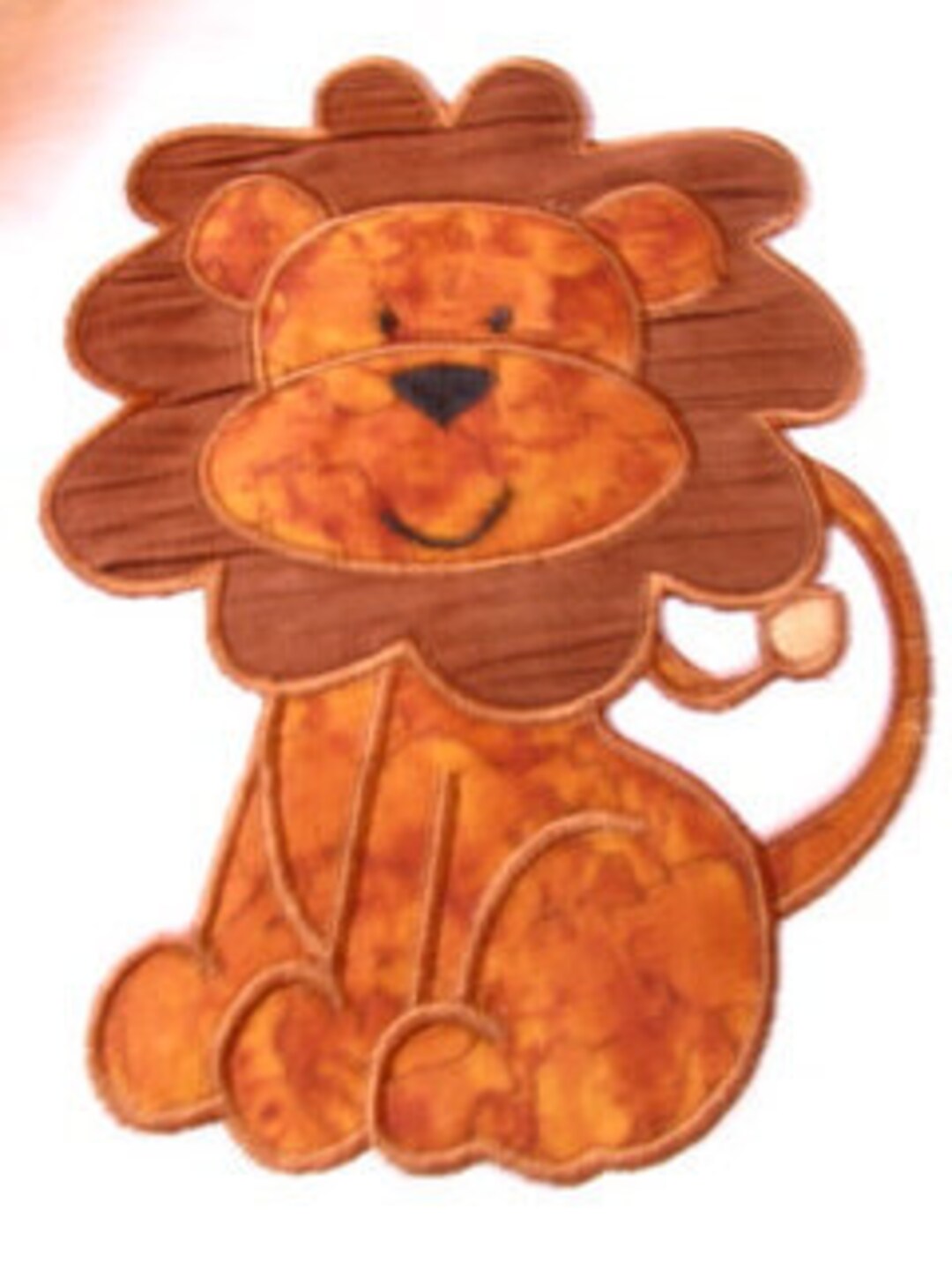 Baby Lion Applique Machine Embroidery Design Baby Lion Applique Lion