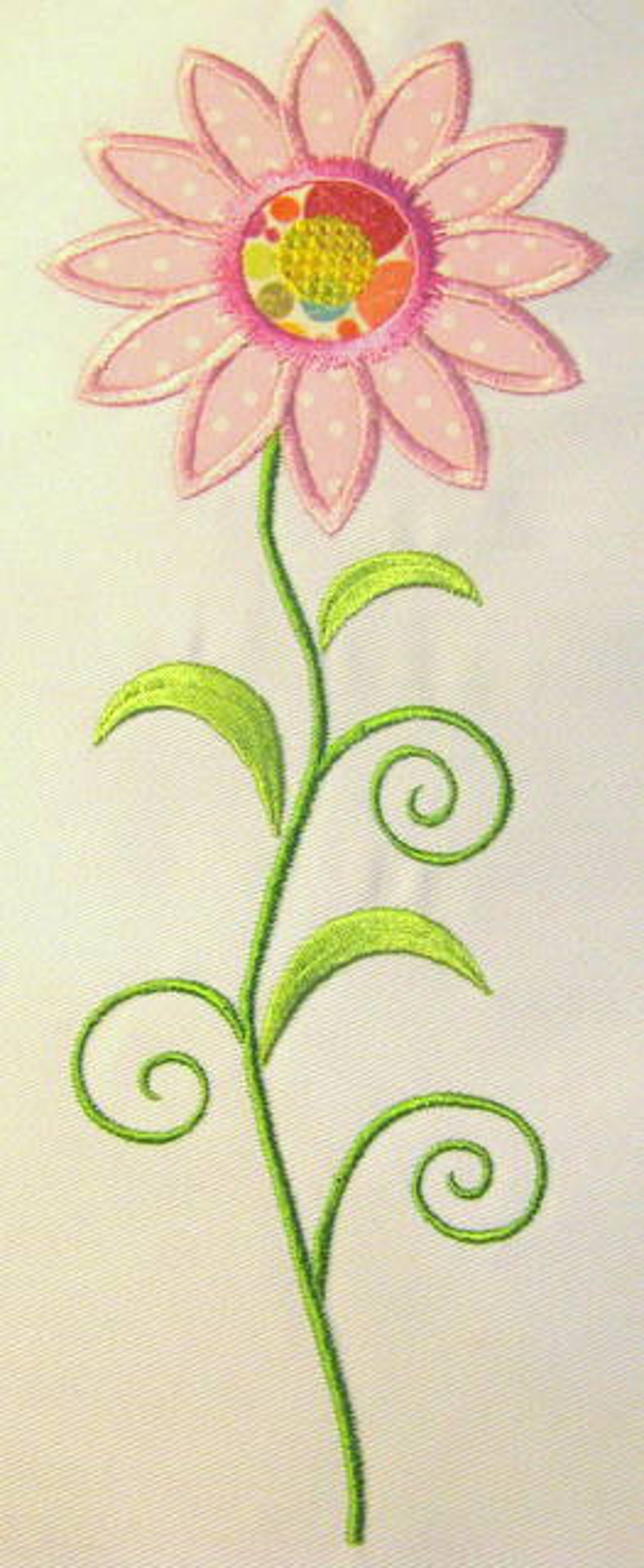 Vintage Flower 05 Machine Applique Embroidery Design Vintage Flower Applique Design Vintage