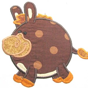 Chubby Donkey Farm Friend Machine Applique Embroidery Design - Donkey Applique Design - Donkey Applique - Applique Donkey Design