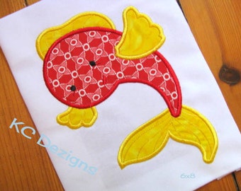 Cute Fish 02 Machine Applique Embroidery Design - Fish Applique Design - Fish Applique - Applique Design - Cute Fish Applique Design