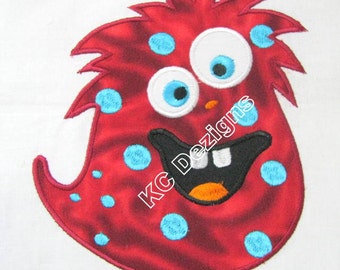 Cute Monsters 02 Machine Applique Embroidery Design - Cute Monster Applique - Monster Applique Design - Monster Applique - Applique Design