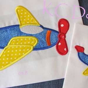 Cute Plane Machine Applique Embroidery Design - Plane Applique Design - Applique Plane - Applique Design - Plane - Air Transport Applique