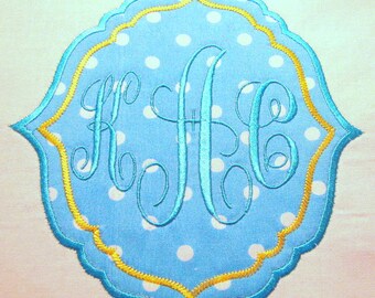 Frames 05 Machine Applique Embroidery Design - Monogram Frame Applique Design - Frame Applique Design - Frame Monogram Applique Design