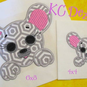Baby Mouse Face Machine Applique Embroidery Design