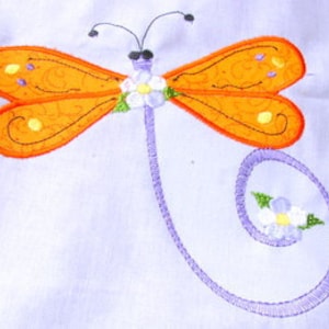 Libelle Maschinenstickerei Design - Libelle Applikation - Libelle Applikation Design - Applikation Design - Applikation Libellen Design