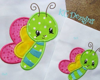 Diseño de bordado de aplique a máquina de mariposa bebé - Diseño de aplique de mariposa bebé - Diseño de aplique de mariposa - Aplique de mariposa