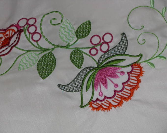Vintage Flower 09 Machine Applique Embroidery Design Vintage Etsy