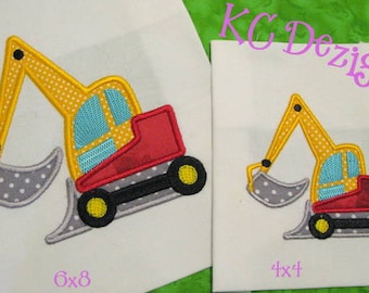 Bulldozer Machine Applique Embroidery Design - Bulldozer Embroidery Design - Bulldozer Applique Design - Bulldozer Design - Bulldozer