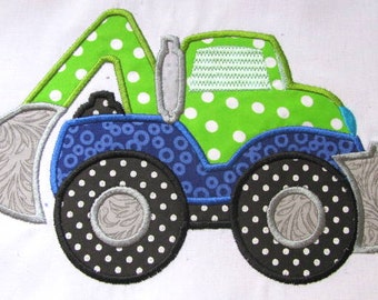 Construction Truck 04 Machine Applique Embroidery Design - Construction Truck Applique - Construction Truck No 4 Applique Design - Truck