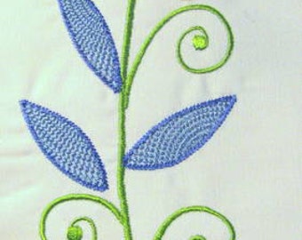 Vintage Flower 04 Filled Machine Embroidery Design - Vintage Flower, Vintage Floral, Embroidered Flower, Embroidered Floral