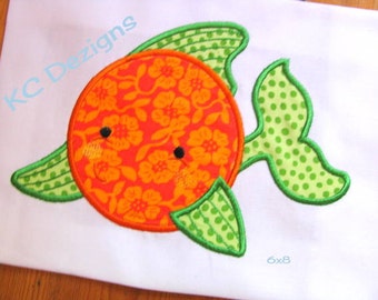 Cute Fish 01 Machine Applique Embroidery Design - Fish Applique Design - Cute Fish Applique Design - Applique Fish Design - Applique Design