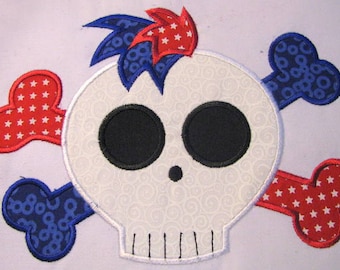 Pirate Skull 04 Machine Applique Embroidery Design - Pirate Applique Design - Pirate Applique - Skull Applique - Pirate Skull Applique