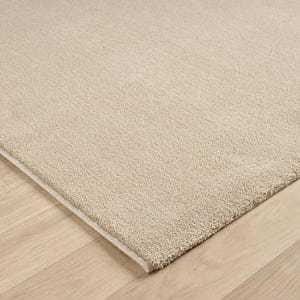 Enfärgad beige matta – turkisk matta – modern inredning, enfärgad beige matta vävd – bohemisk skandinavisk, mjuk, finns i många storlekar