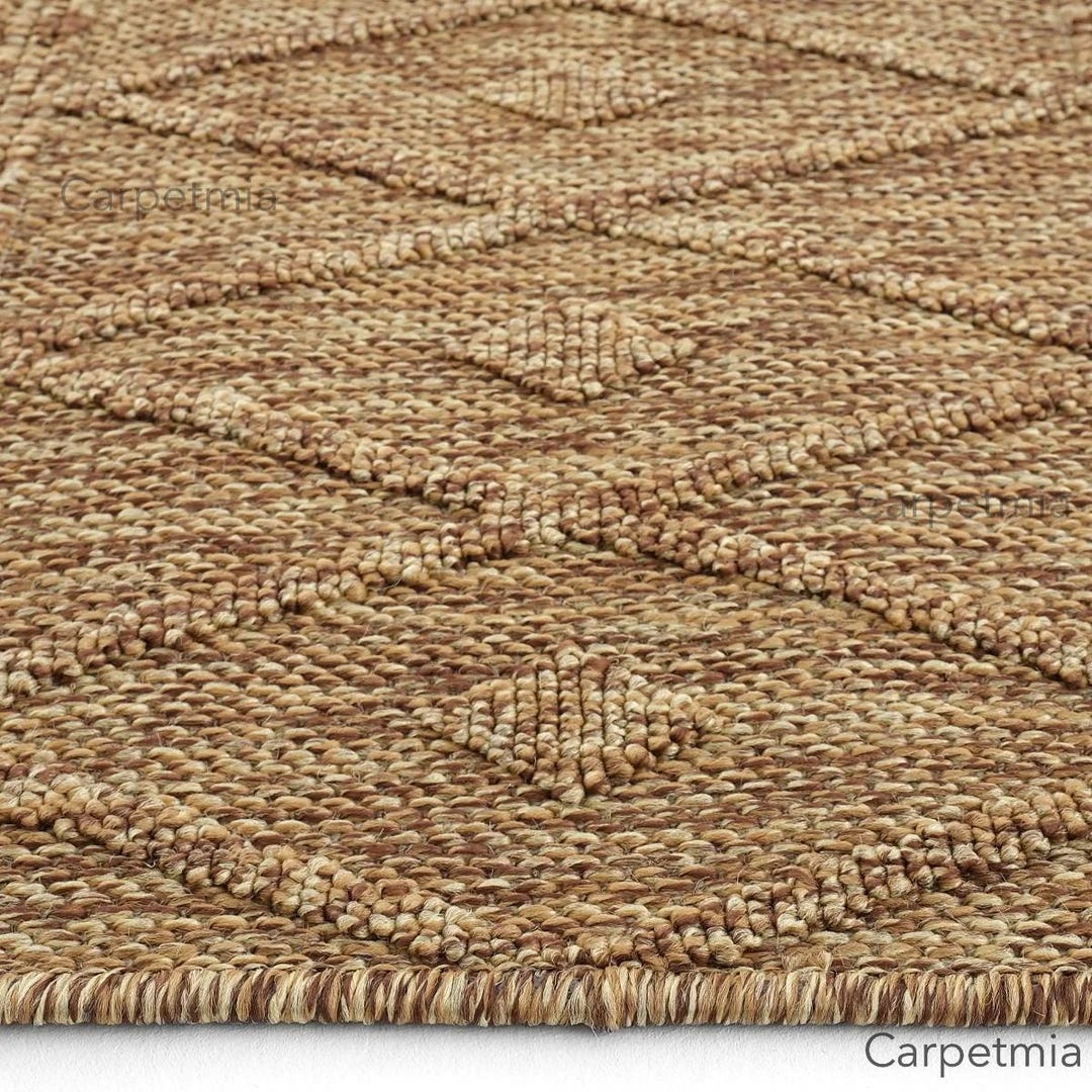 Brown Area Rug Texture Brown Area Rug for Living Room – Textured Light Brown Beige Minimalist ...