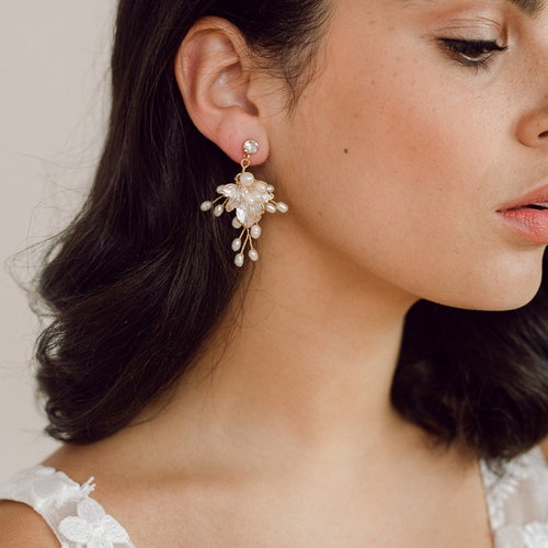 Pearl Drop Earrings - Etsy