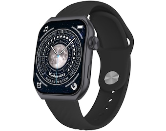 Large Display Smartwatch AM10b – Curved AMOLED Screen, Bluetooth Calling, 150+ Sports Modes, Wireless Charging Fitness Gifts for Him Her