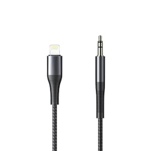 Lightning to AUX Audio Cable – 3.5mm Jack Adapter, Braided 1M Wire, Durable Aluminum Design, Car Stereo Music Cable Gifts for Him Her