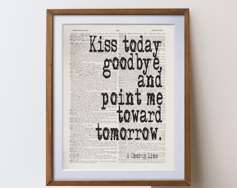 A Chorus Line Musical Quote Print | unique Dictionary Art literary gift