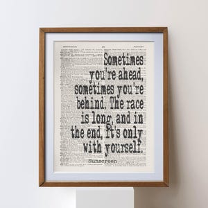 Solskyddsmedel citat BAz Luhrmann citattryck | Vintage ordbok konst