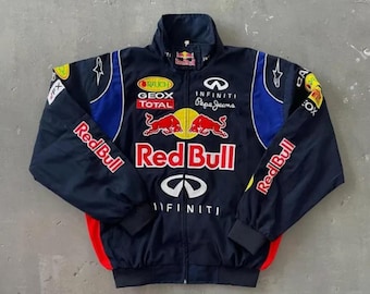 Handmade Women's Bomber Motorsport Team Jacket Cotton & Polyester Biker Retro Racing Style Vintage F1 Inspired Outerwear Fashion Jacket