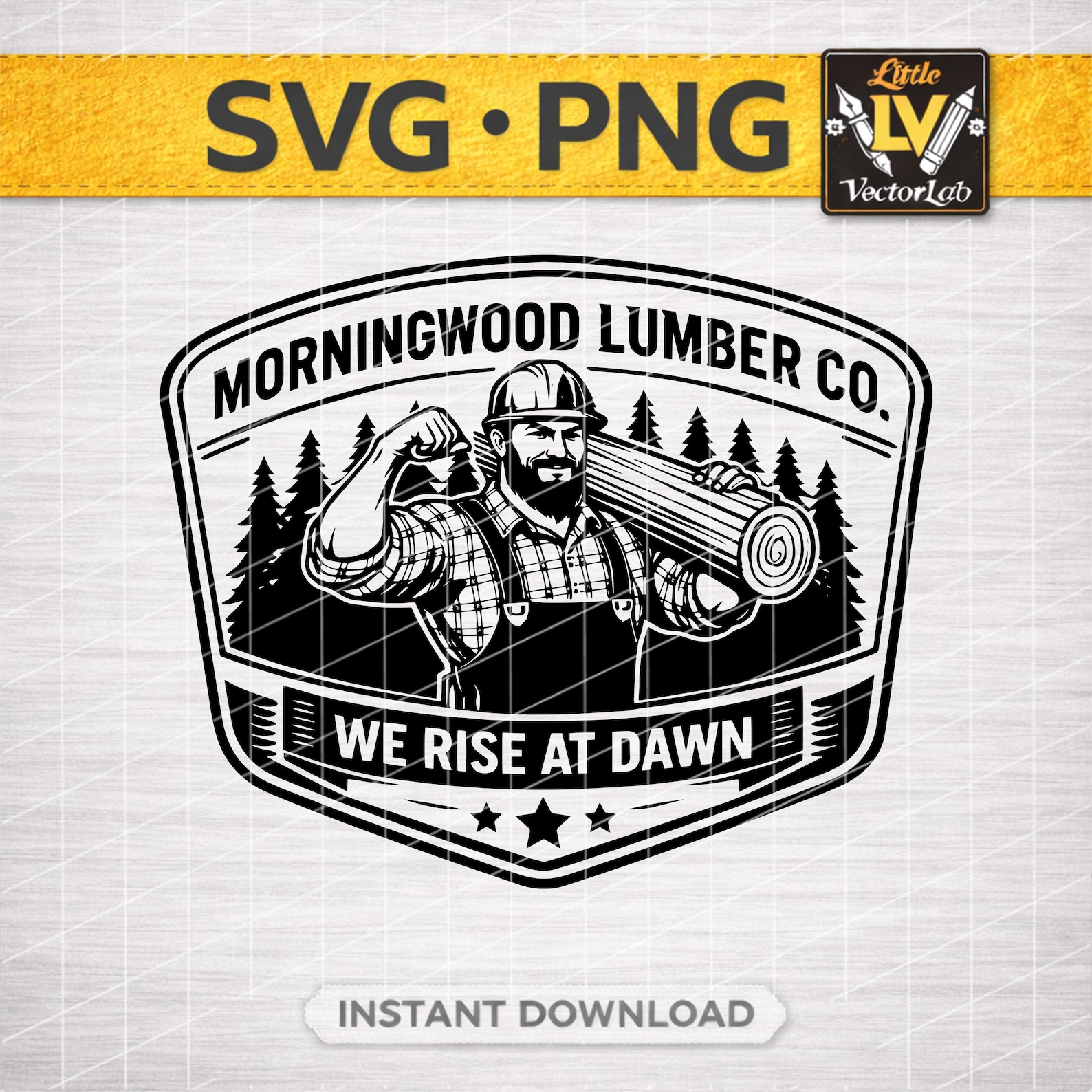 Funny SVG Morningwood Lumber Co PNG Vintage Lumberjack Patch Logo | Men ...