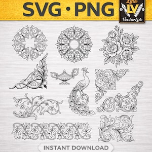 Western Floral Scrollwork Leather Tooling Design - Etsy