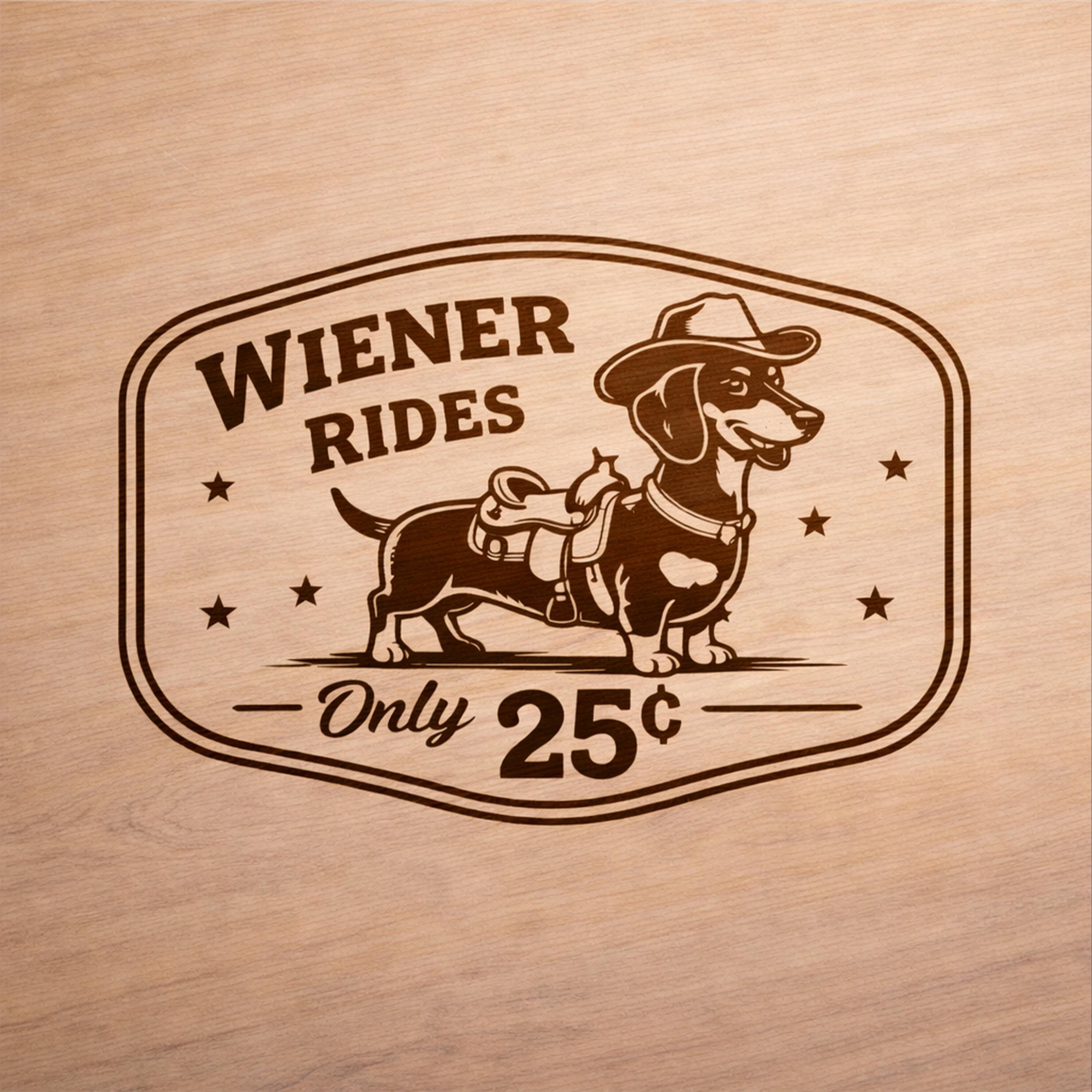Wiener Rides 25 Cents SVG PNG, Funny Dog Adult Joke , Funny