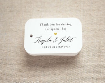 personalized favor tags wedding invitation by smilingtag on etsy