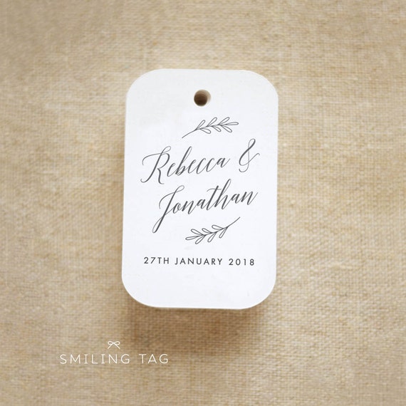 rustic botanical fall wedding favor tags personalized gift tags bridal shower thank you tags party tags set of 20 item code j654 wedding favor tags