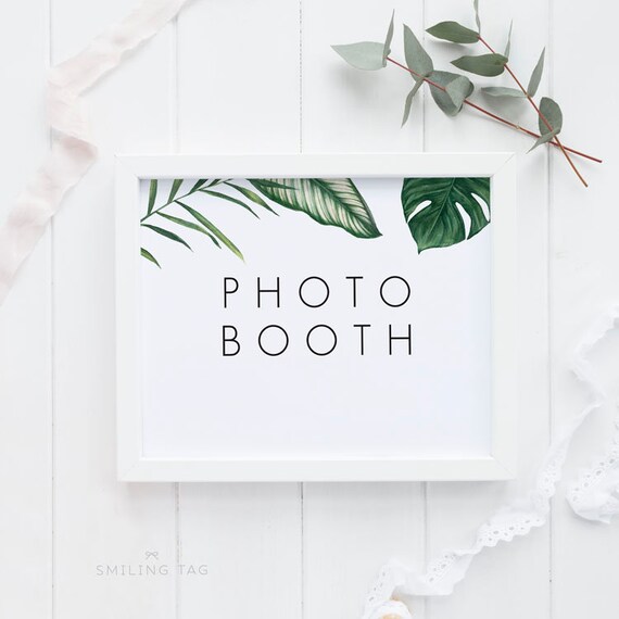 Photo Booth Sign Printable Photo Booth Wedding Reception Sign Etsy