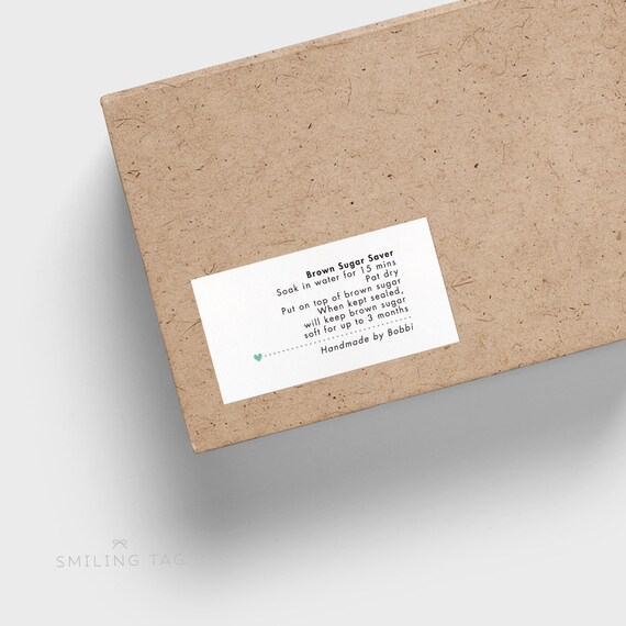 Personalized Food Labels Instructions Label Custom Stickers Etsy