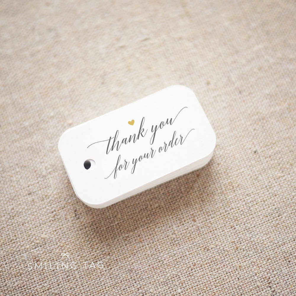Thank you for Your Order Etsy Shop Product Tags Personalized | Etsy