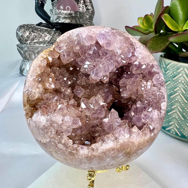 Pink Amethyst Statement Sphere