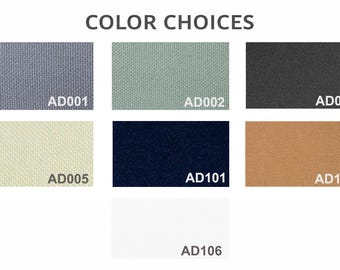 Outdoor Polyester Fabric Swatches – Daybed Cushion Covers (Set of 7)