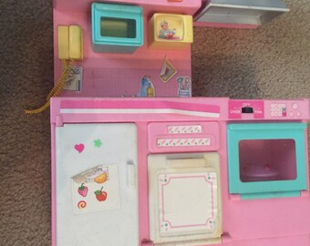 barbie shower vanity bathroom playset