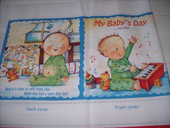 cloth storybook panel to make-My Baby's Day