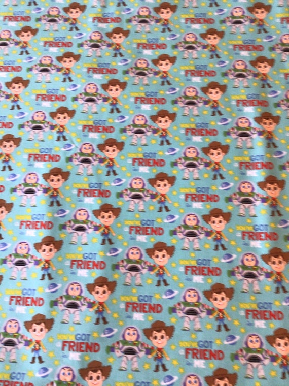1 yard Licensed cotton fabric- Disney/Pixar Toy Story fabric