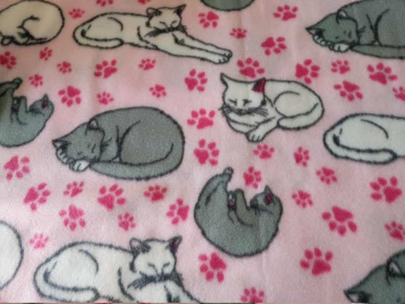 1 yard fleece fabriccats Etsy