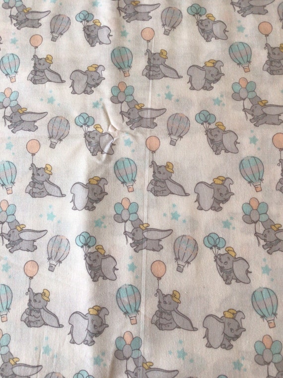 1 yard Licensed cotton fabric- Disney's Dumbo